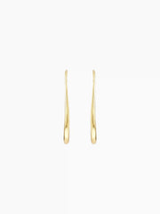 SLIM OVAL DESIGN  HOOP EARRINGS