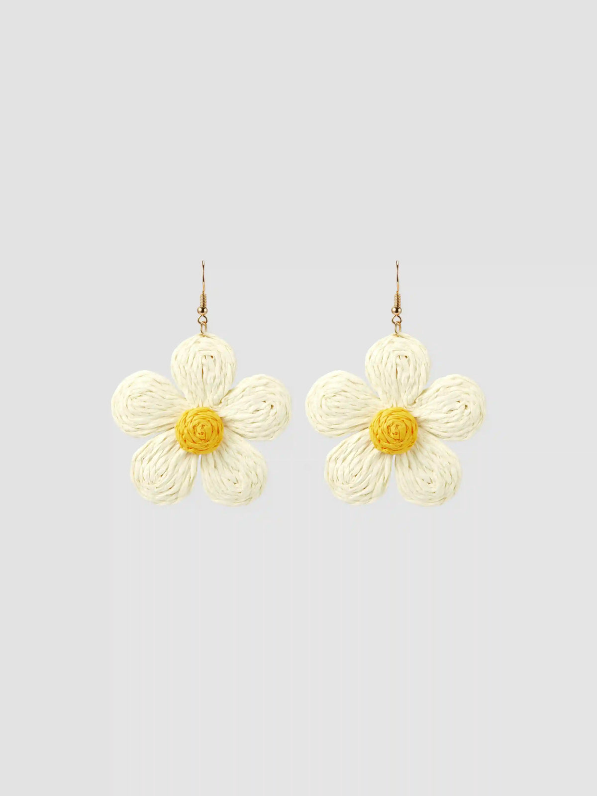 WOVEN FLORAL EARRINGS