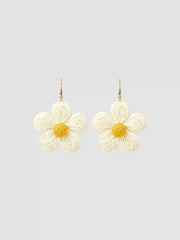 WOVEN FLORAL EARRINGS