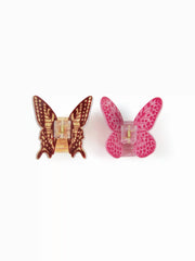 2PCS BUTTERFLY HAIR CLAW SET