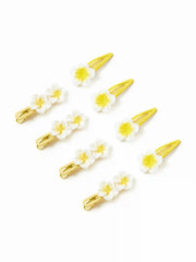 8 PCS FLORAL HAIR CLIP SET