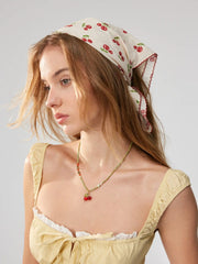 CHERRY PATTERN HEADSCARF