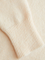 Knit High Neck Solid Long Sleeve Top