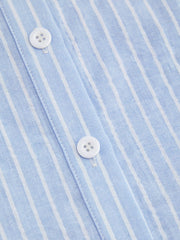 Cotton-blend Polo Striped Short Sleeve Shirt