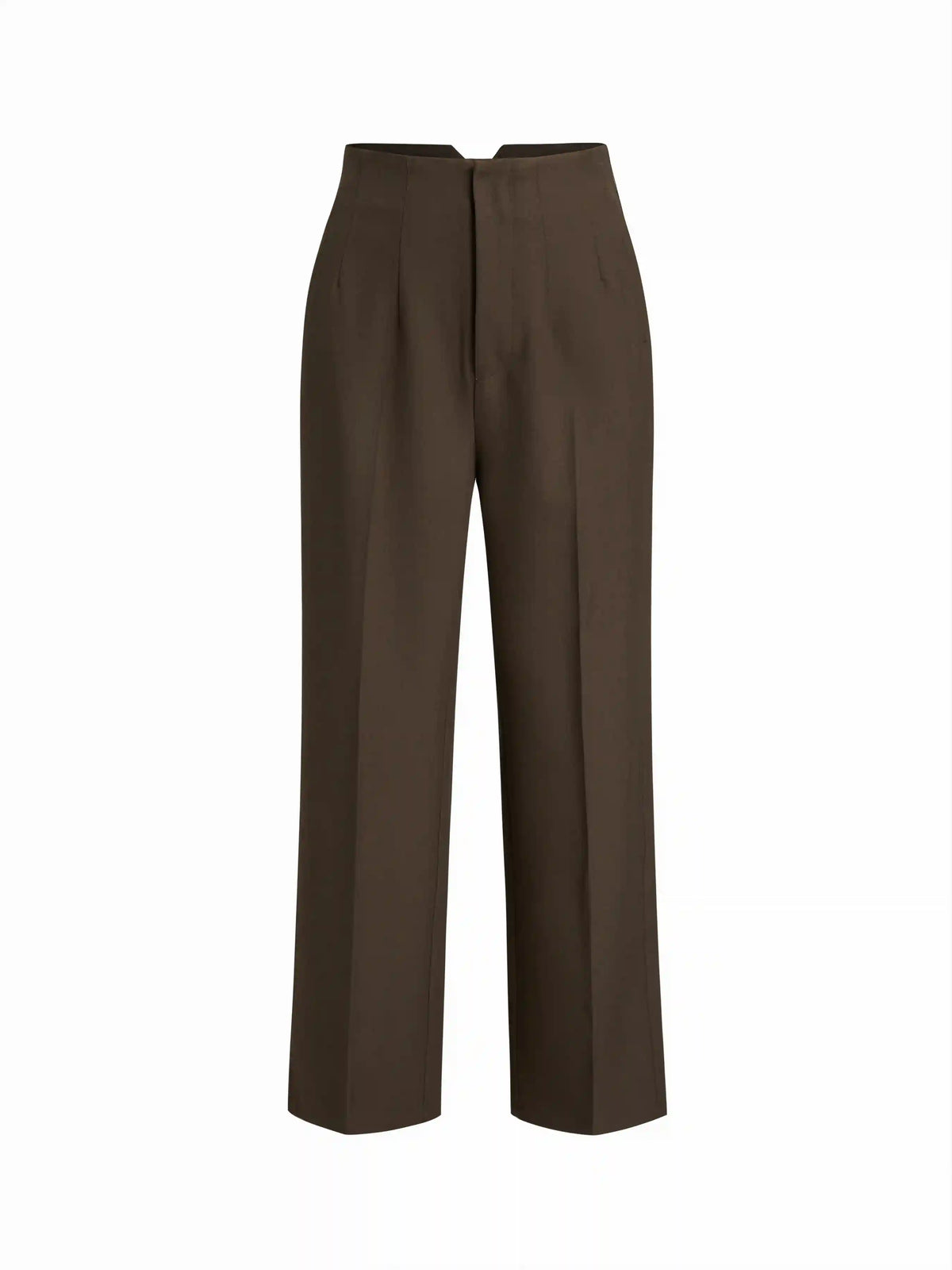 Mid Rise Asymmetrical Tapered Trousers
