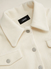 Corduroy Oversized Crop Jacket