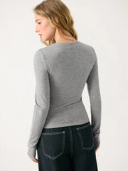 Round Neckline Ruched Top