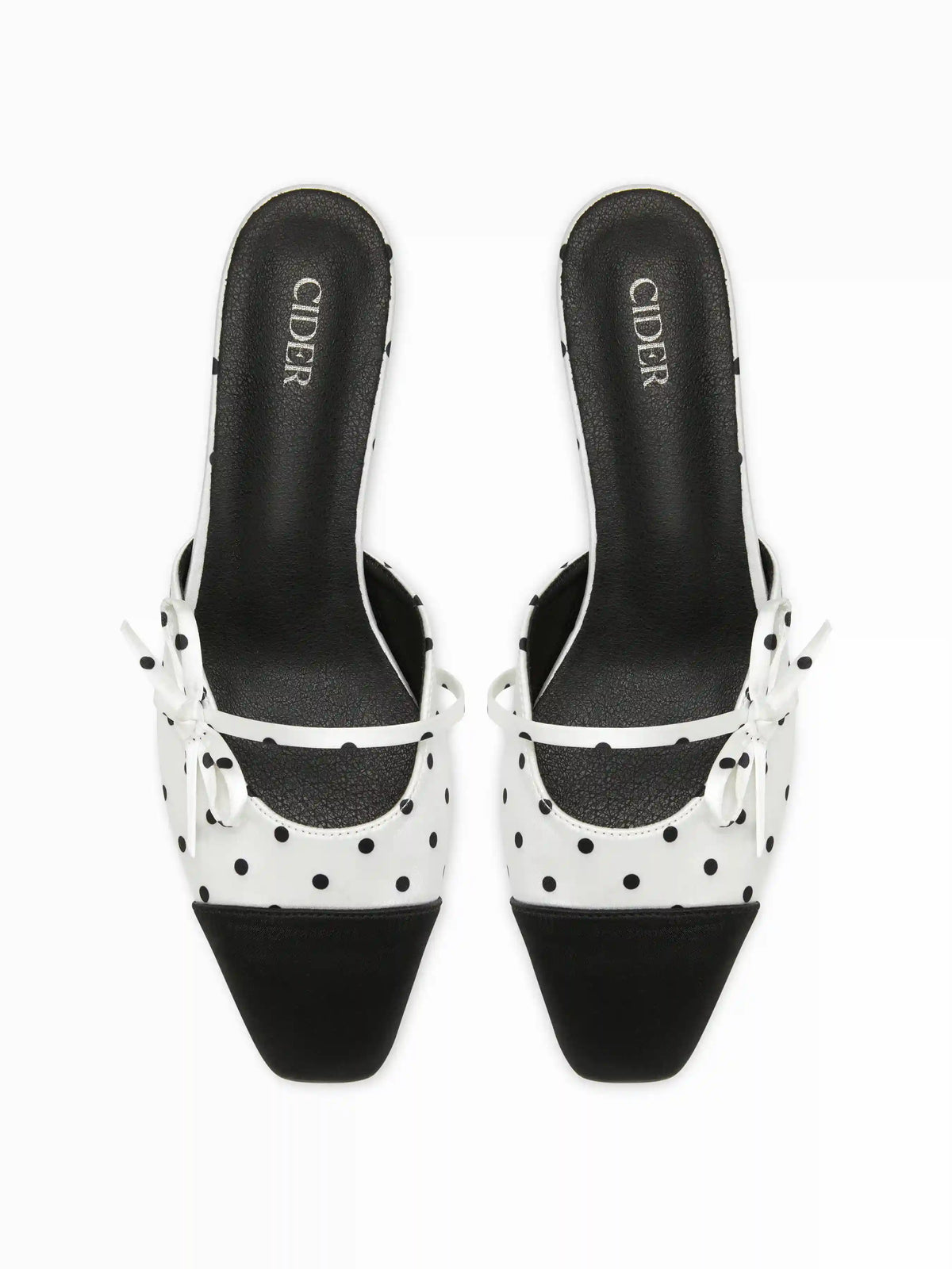 BOWKNOT & POLKA DOT HEELS