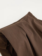 Boat Neck Ruched Asymmetrical Hem Blouse Curve & Plus
