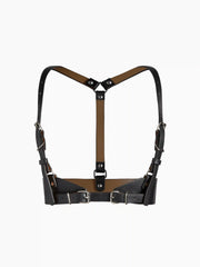 Layered Buckle Harness Belt
