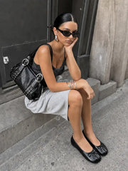 STUDDED SHOULDER BAG