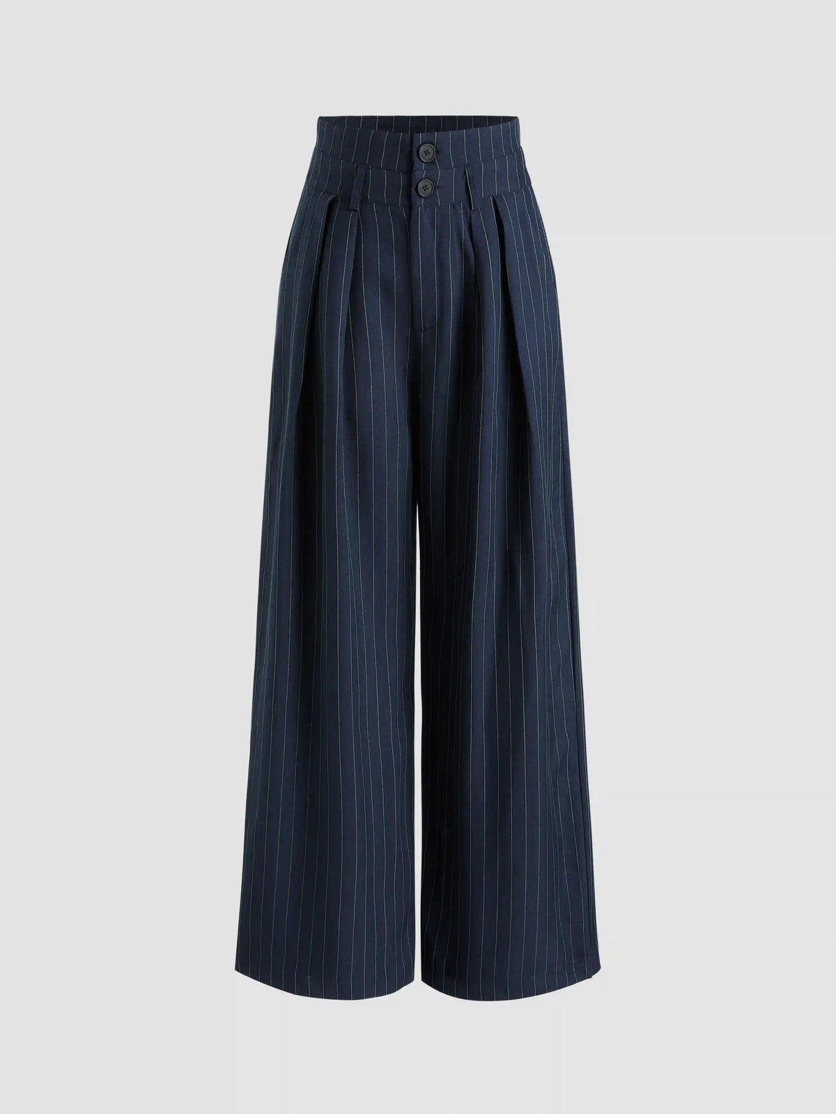 Double Waistband Pinstripe Trouser