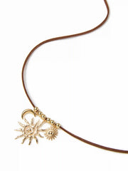 SUN & MOON PENDANT NECKLACE