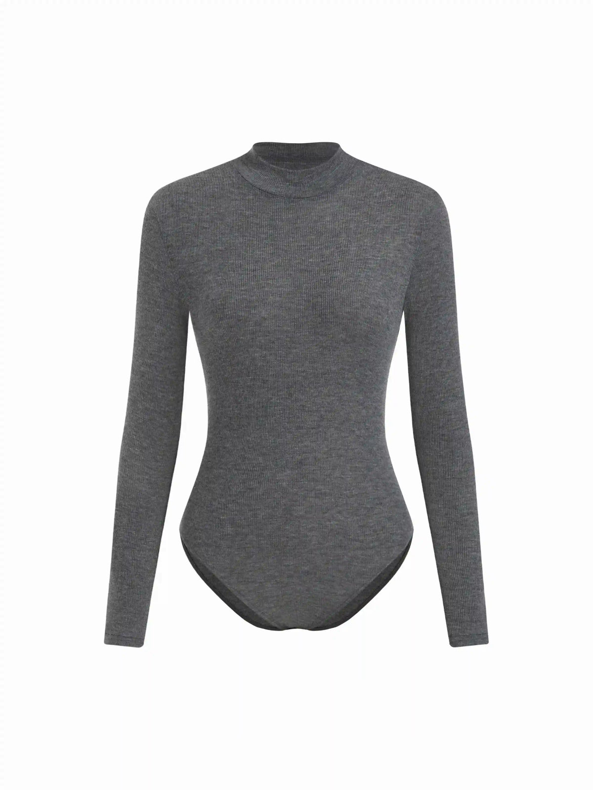 Wool-blend High Neck Bodysuit