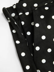 Cotton-blend Polka Dot Buckle Up Romper Curve & Plus