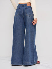 Cider Denim Low Rise Pocket Baggy Jeans