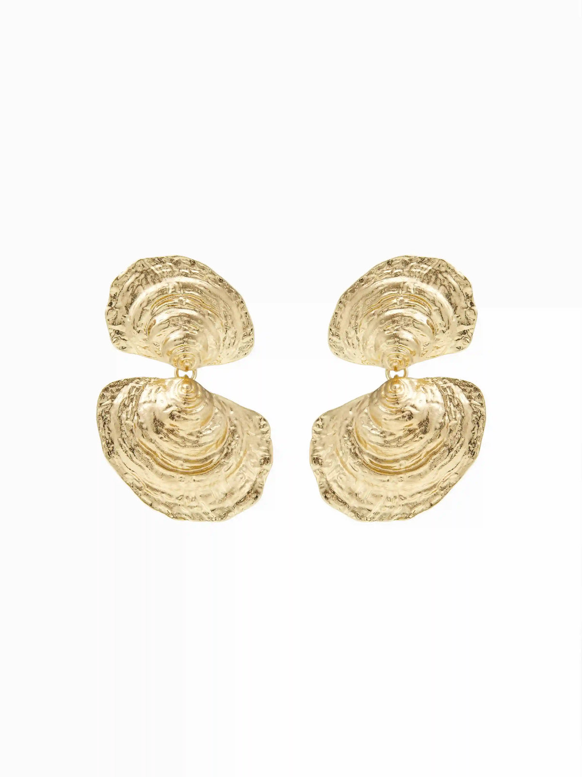 SHELL TEXTURED EARRINGS