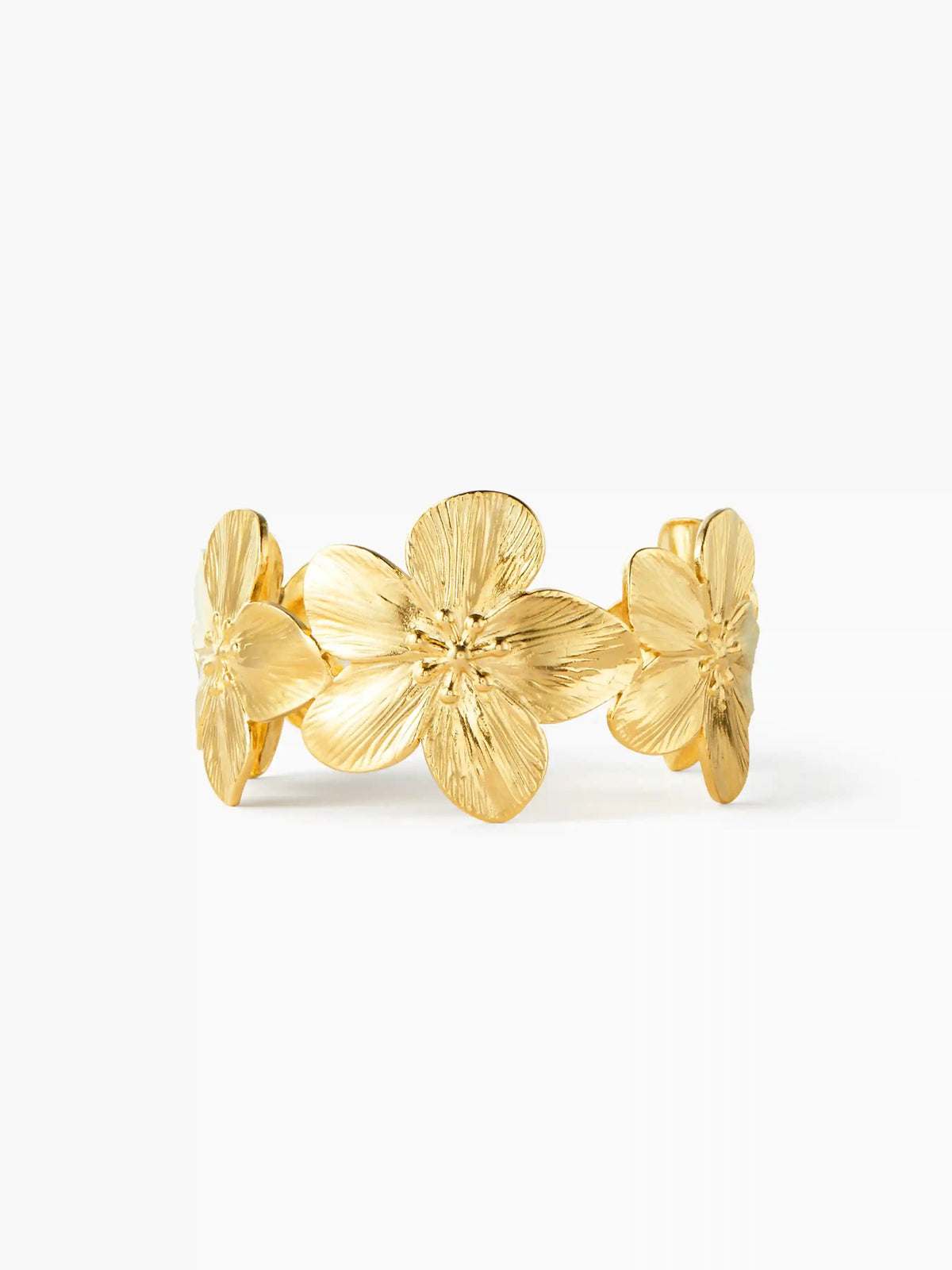18KT FLORAL CUFF BRACELET
