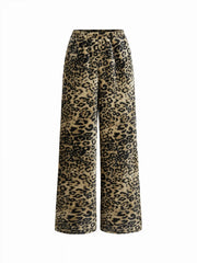 Flannel Mid Rise Halloween Skeleton Ghost Pumpkin Pocket Straight Leg Lounge Trousers
