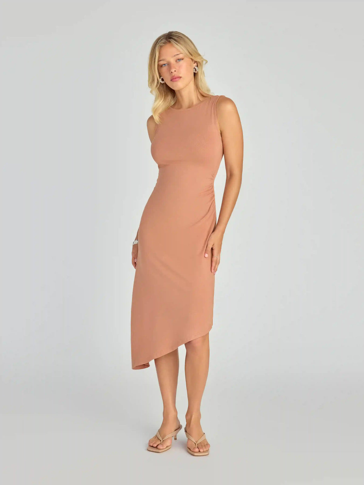 CDR Asymmetric Midi Dress