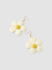 WOVEN FLORAL EARRINGS