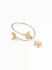 BUTTERFLY ARM CUFF & RING SET