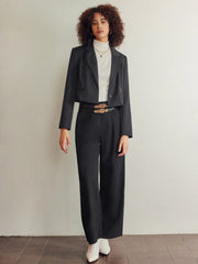 Cropped Tailored Blazer
