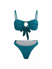 Adjustable Straps Bowknot Bikini Set