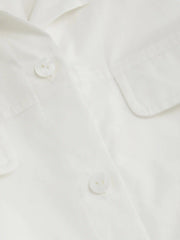 Cotton Polo Knotted Shirt Maxi Dress
