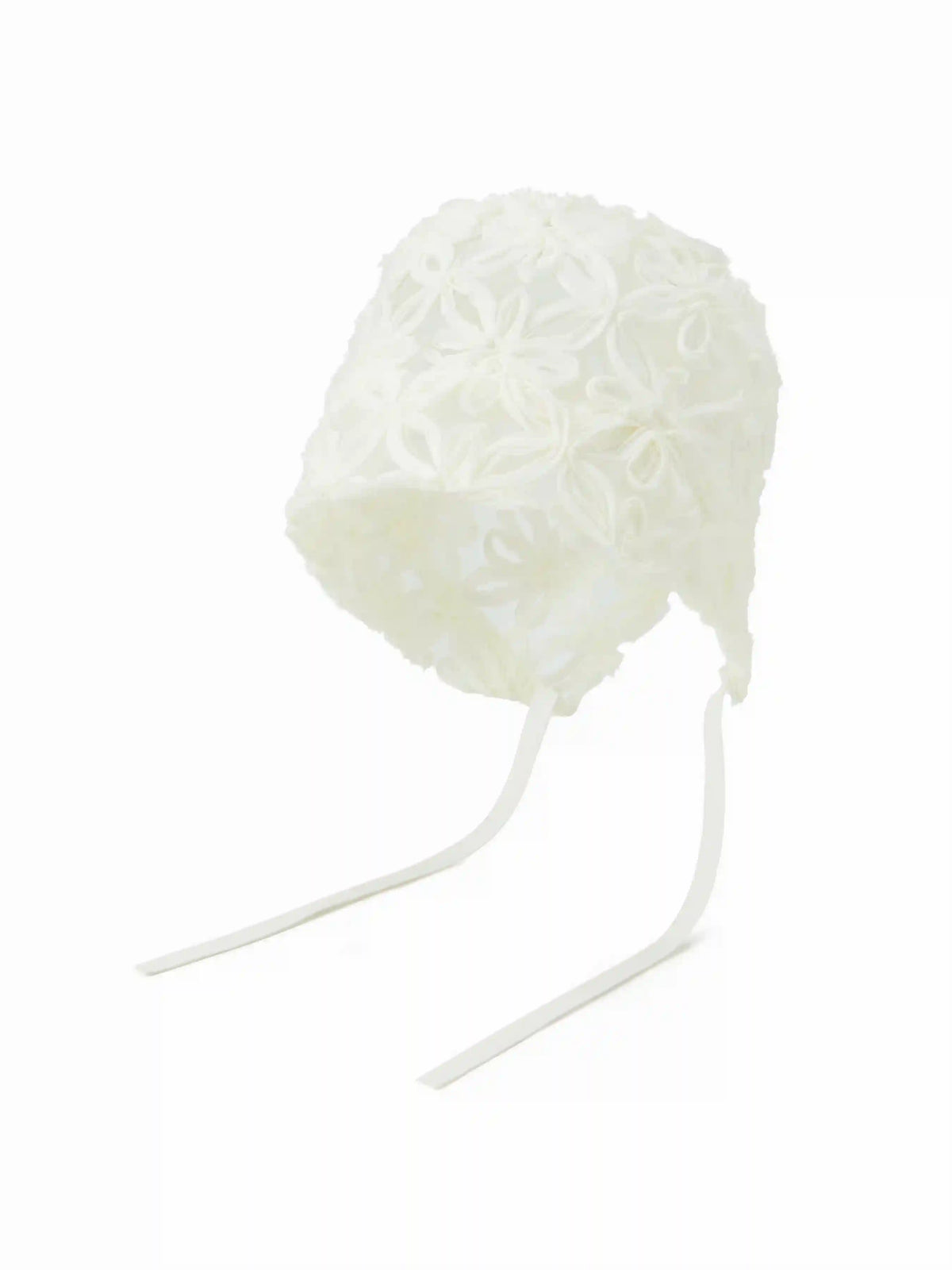 FLORAL LACE BEANIE HAT