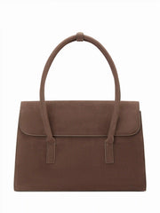 FAUX SUEDE SHOULDER BAG