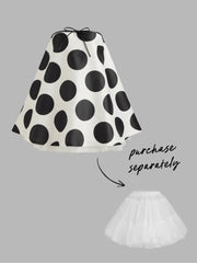 Bandeau Polka Dot Knotted Mini Dress