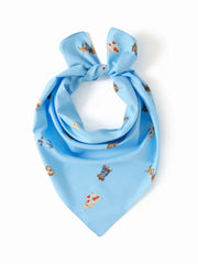 DOG & SHELL GRAPHIC HEADSCARF