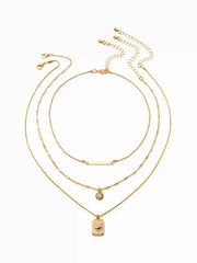 HEART PENDANT LAYERED NECKLACE