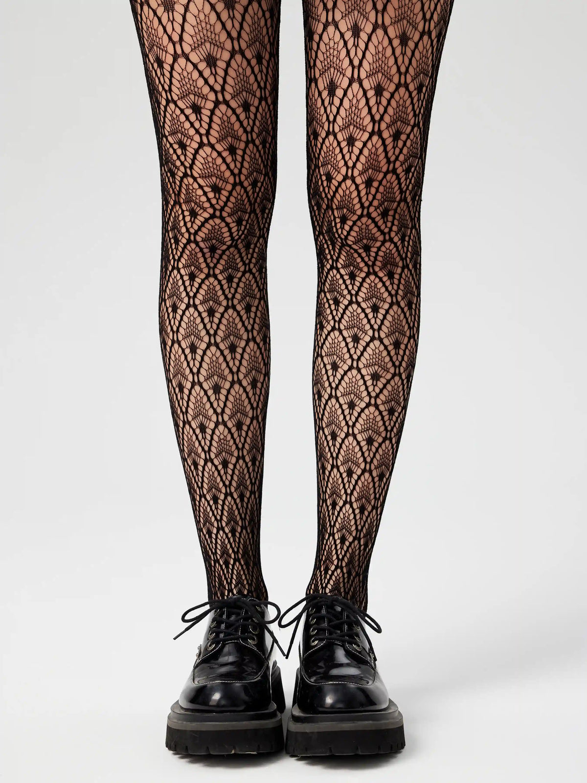 Geometric Pattern Fishnet Tights