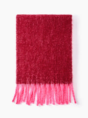 TWO-TONE TASSEL SCARF