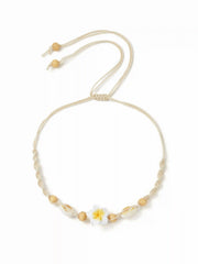 FLORAL & BEADED NECKLACE