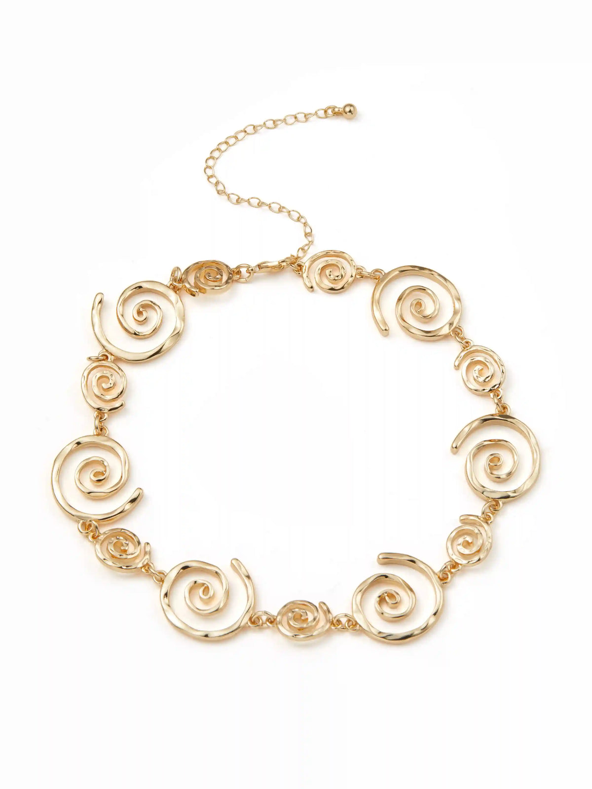 SPIRAL CHAIN NECKLACE