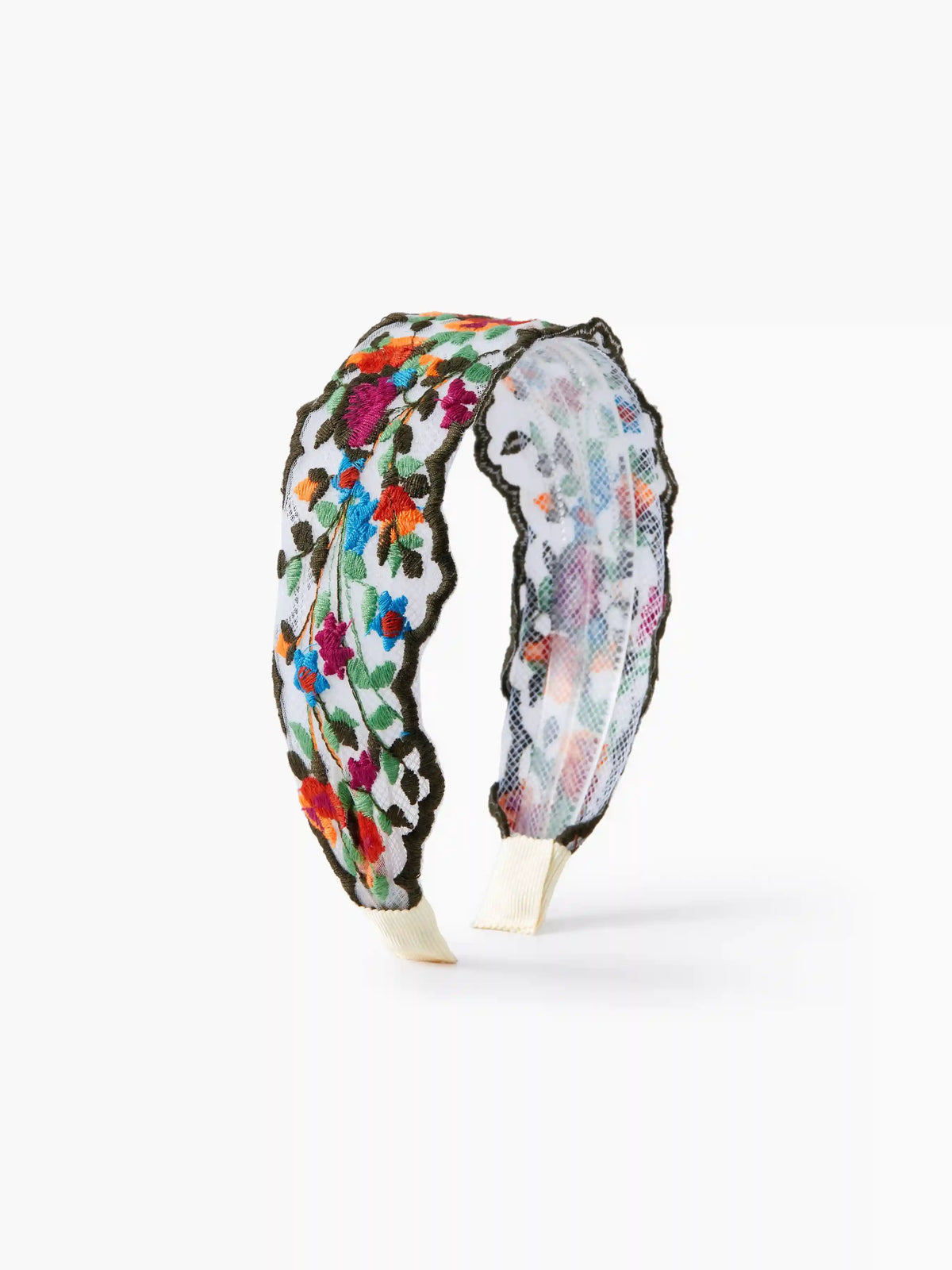 FLORAL EMBROIDERED HEADBAND