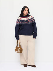 Soft Mid Rise Elastic Waist Everyday Pants Curve & Plus