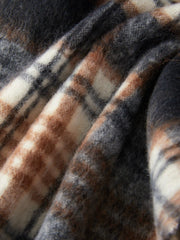 PLAID TASSEL SCARF