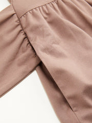 High Neck Tie Waist Draped Wide Leg Jumpsuit