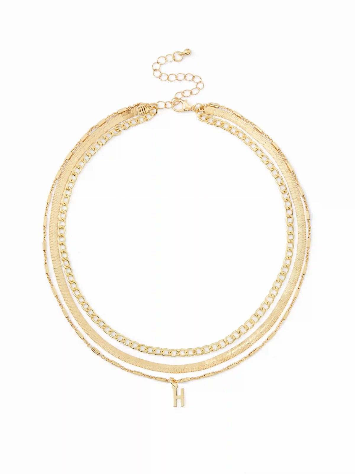 LETTER LAYERED NECKLACE