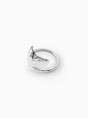 HEART 18K GOLD PLATED STAINLESS STEEL OPEN RING
