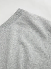 Cotton-blend Asymmetrical Neck Ruched Cinched Waist Sweatshirt