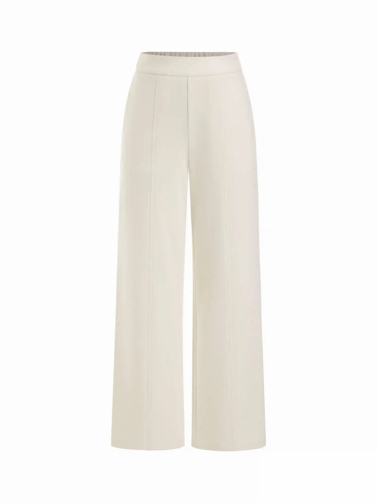 Soft Mid Rise Elastic Waist Everyday Pants