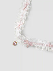 HEART BOWKNOT LACE CHOKER