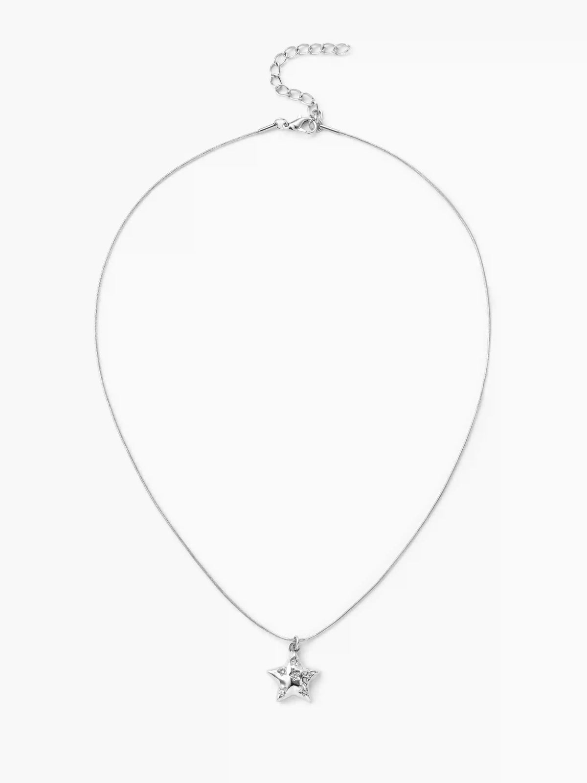 METALLIC STAR PENDANT NECKLACE