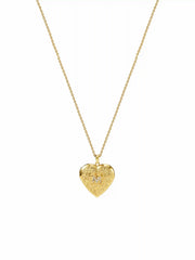 HAERT SHAPED LETTERS PENDANT NECKLACE