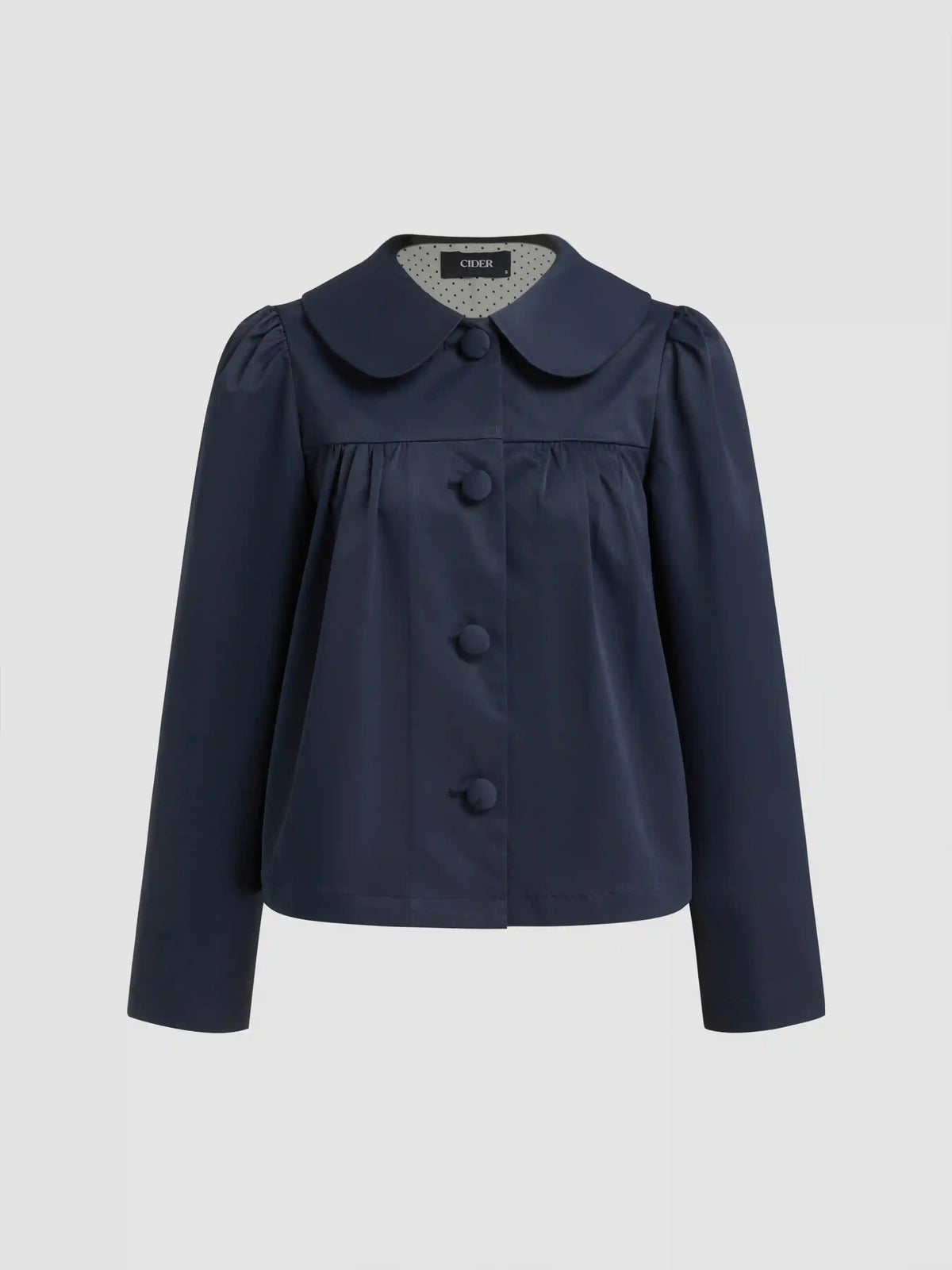 Peter Pan Collar Oversized Trench Coat